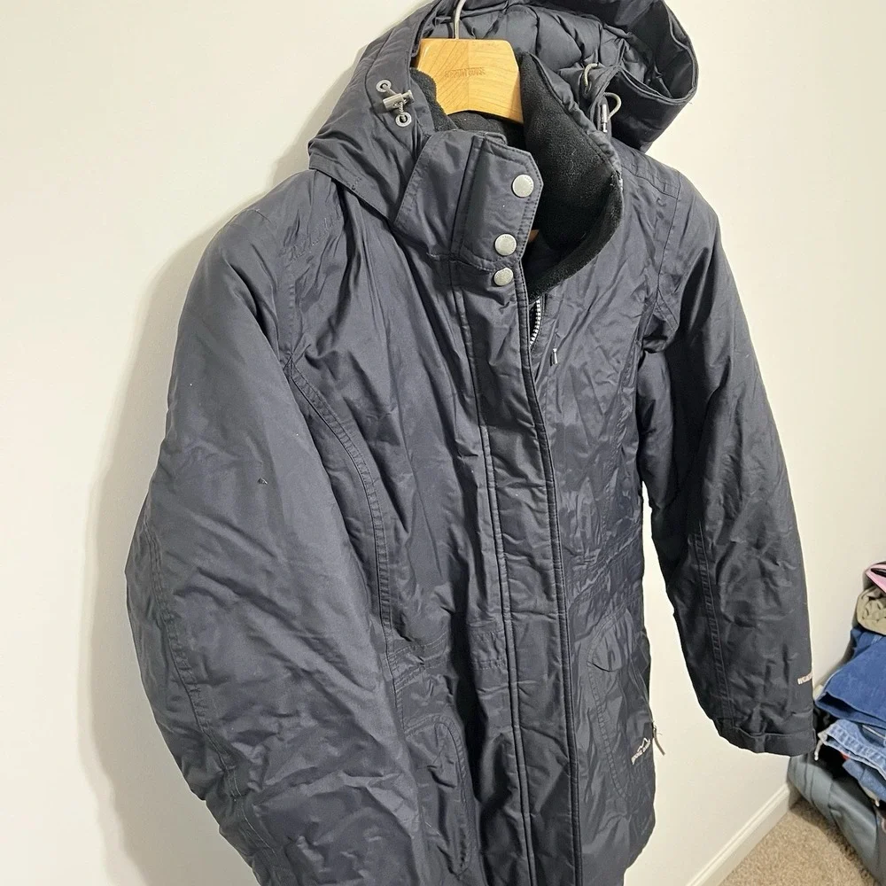 Eddie Bauer Parka Mens L Weather Edge Goose Down Hood Coat Gorpcore Ski Jacket